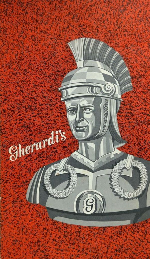Gherardis Restaurant - Menu Cover